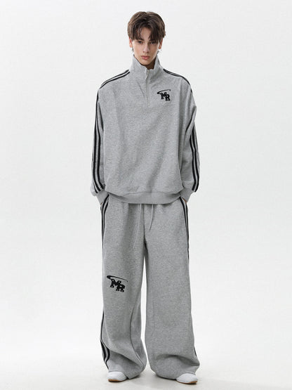 City athletic soft street casual set sweater