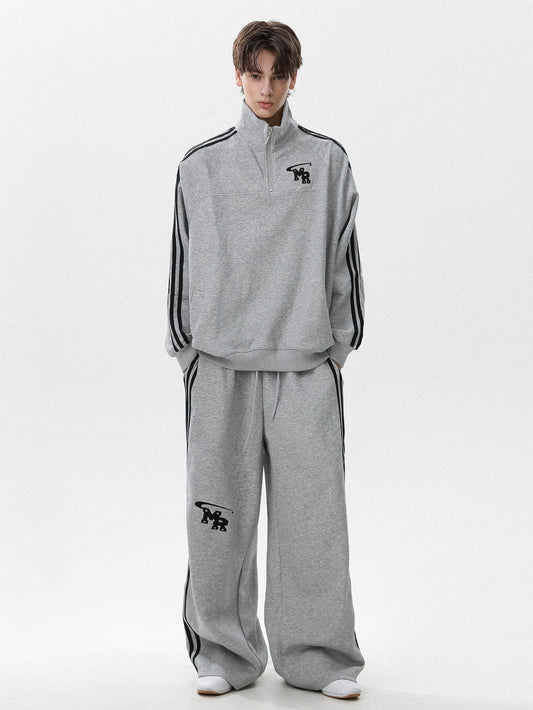 City athletic soft street casual set sweater