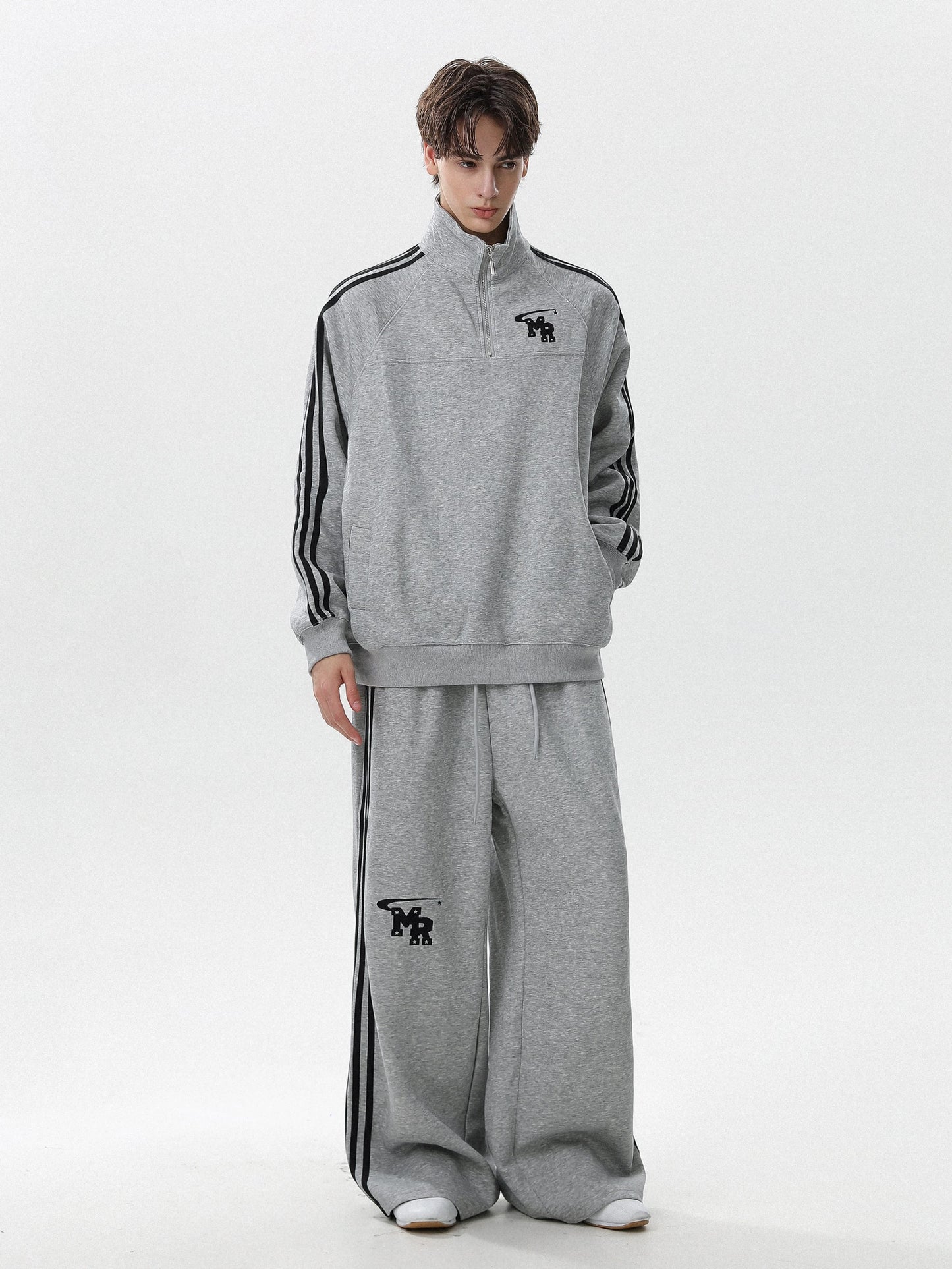 City athletic soft street casual set sweater