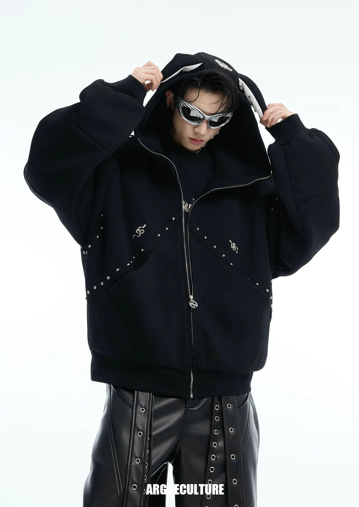Welded doberman dope hoodie