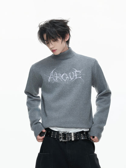 Argue typographic turtleneck mode sweater