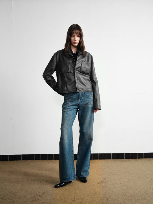 Wasteland blue micro wasted straight jeans