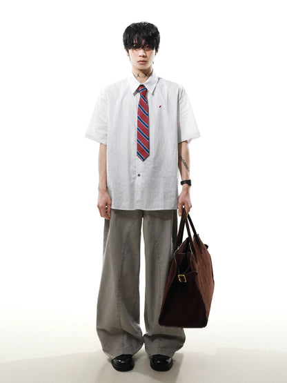 Tie striped academy windy shirt
