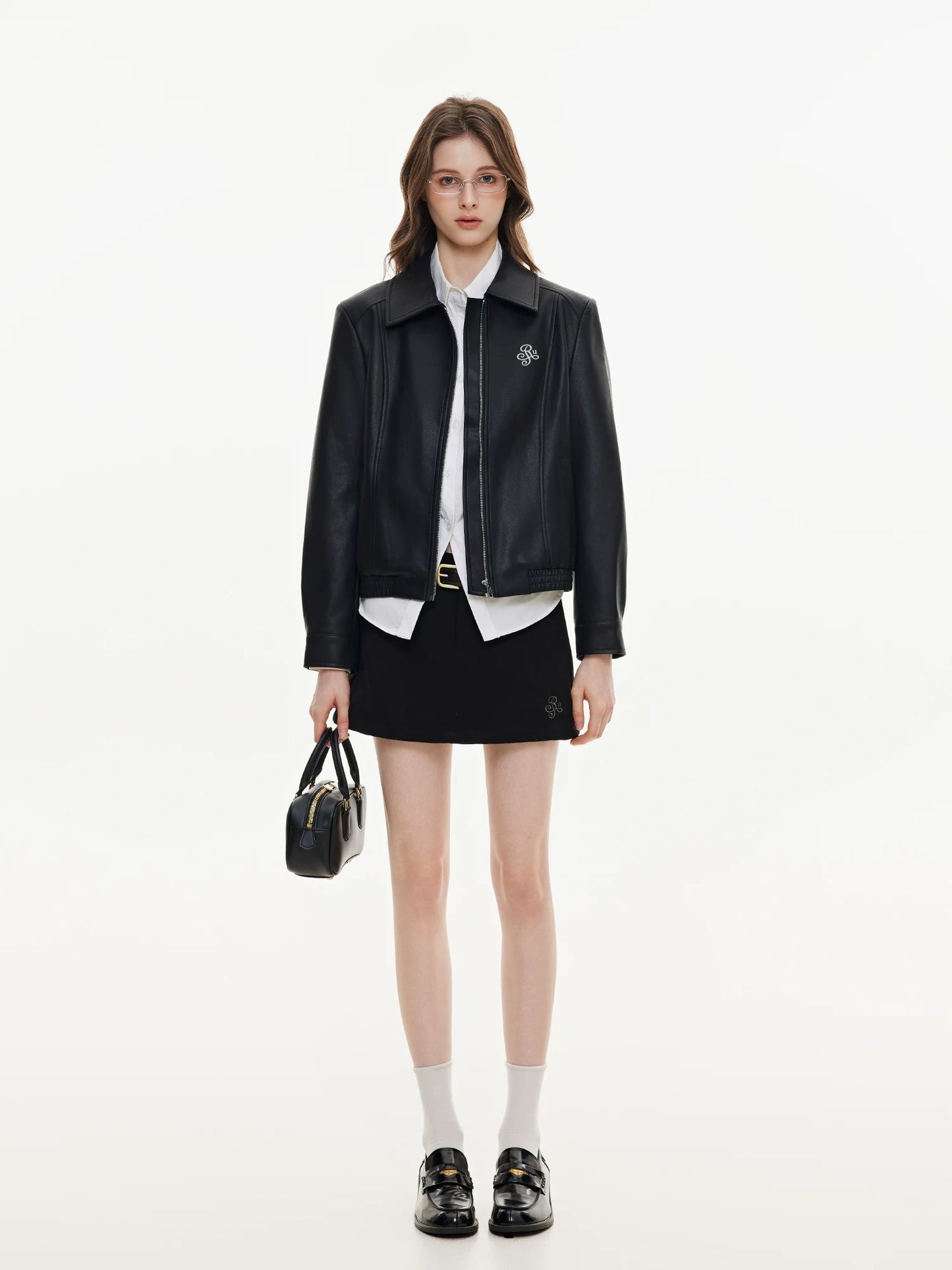 Parisian modern leather jacket