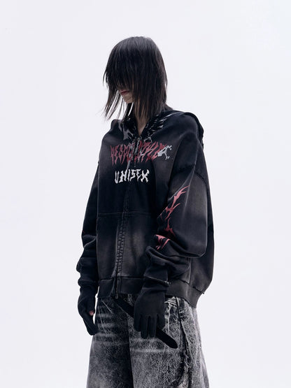 Neo dirty mask removable gloves hoodie