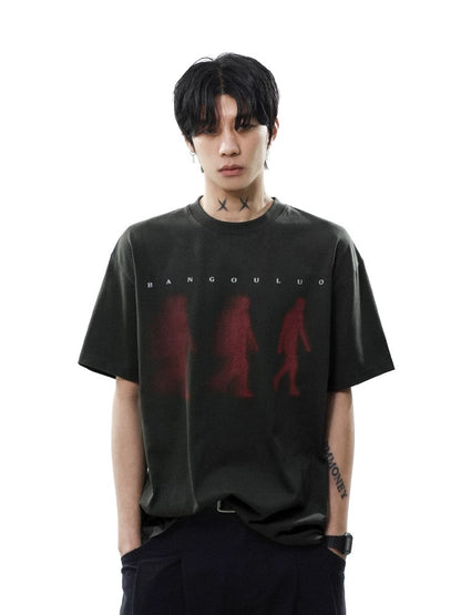 Street silhouette printed t-shirt