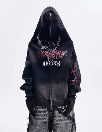 Neo dirty mask removable gloves hoodie