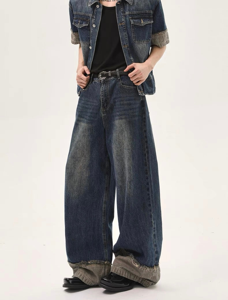Old fashion denim setup pants