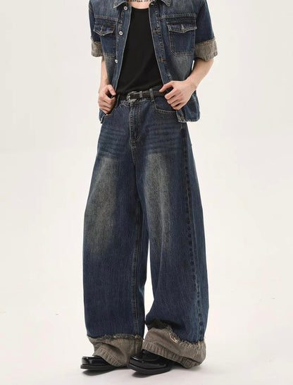 Old fashion denim setup pants