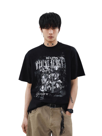Criminals portrait printed t-shirt