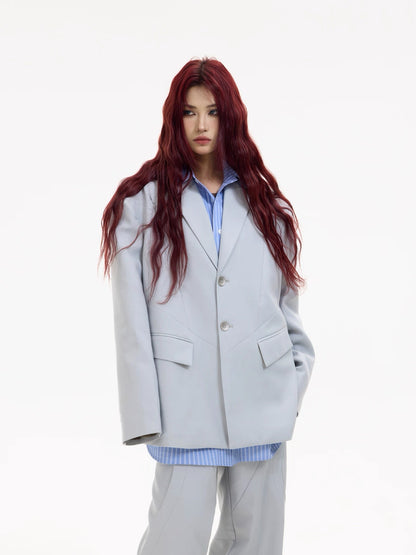 Vega hollow elegance gray suit jacket