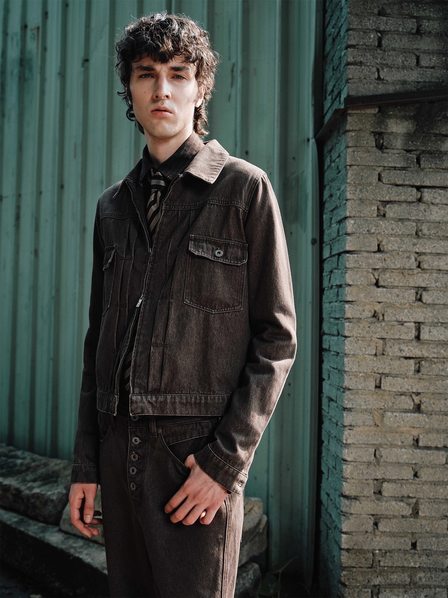 Red brown faded old cowboy TYPE2 jacket