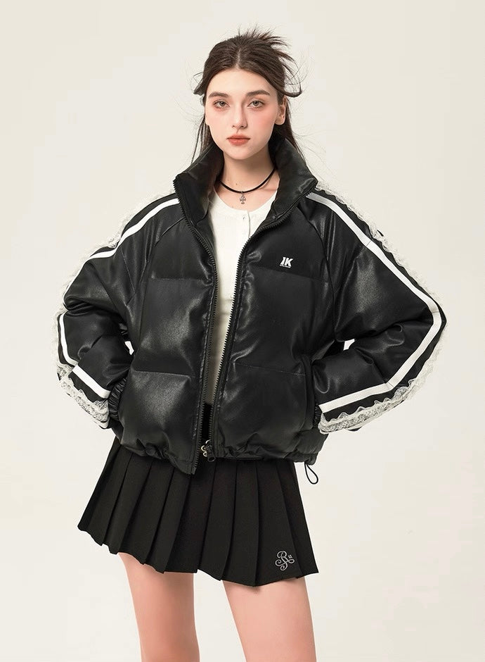 K-urban track stripes noir puffer jacket