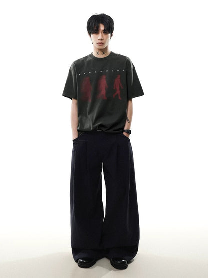 Street silhouette printed t-shirt