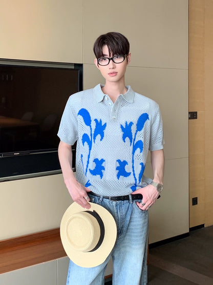 Mystique seoul summer knit polo shirt
