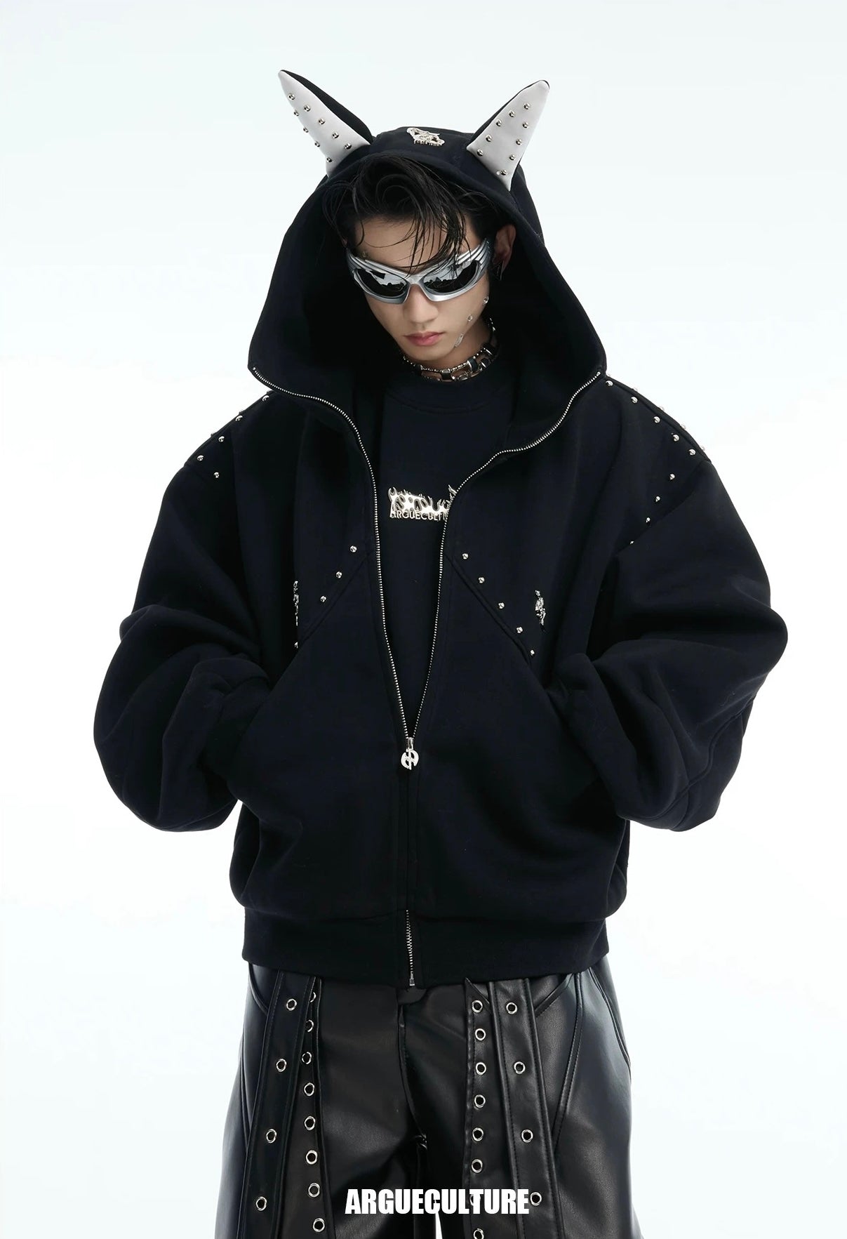 Welded doberman dope hoodie