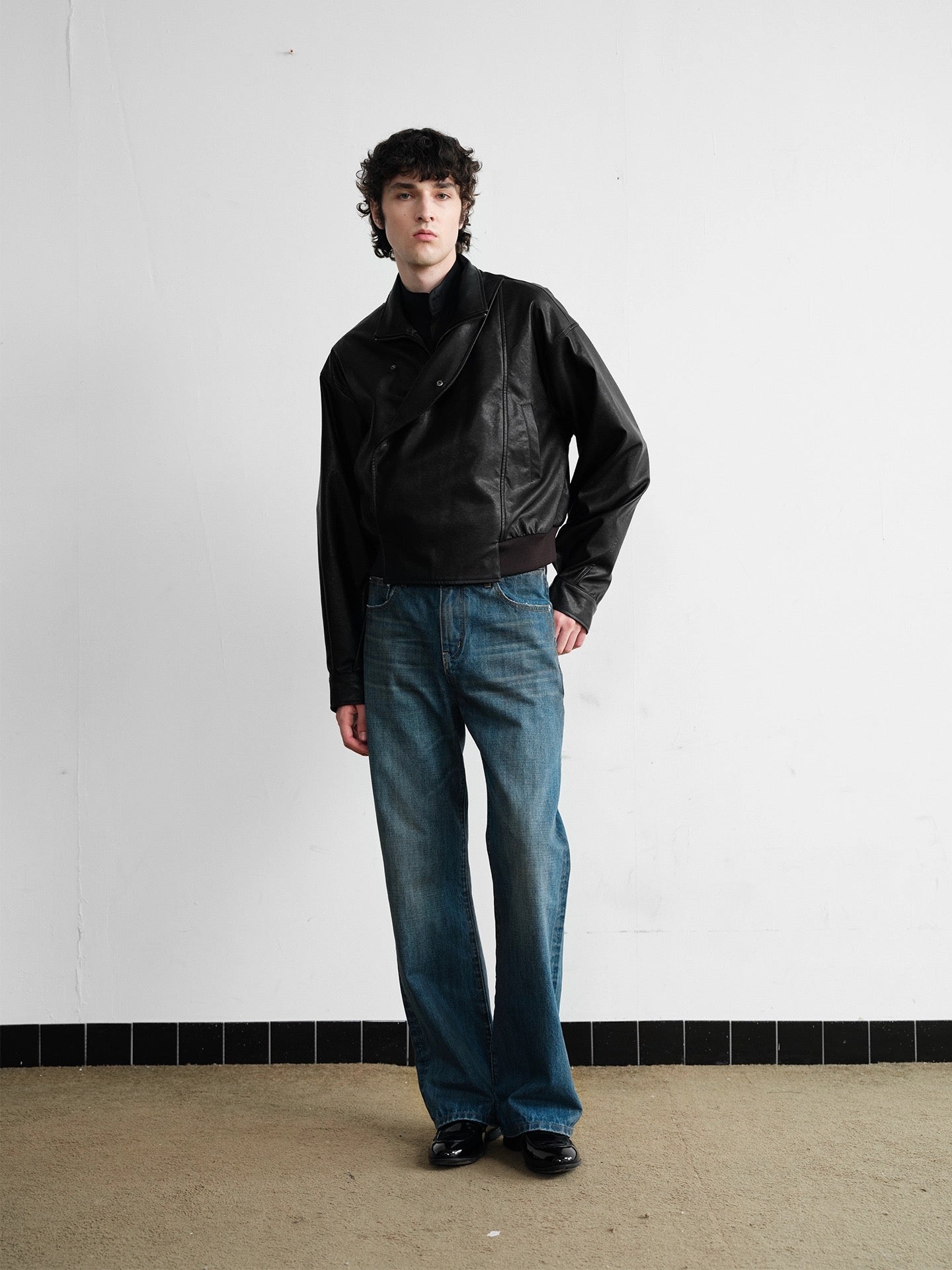 Wasteland blue micro wasted straight jeans