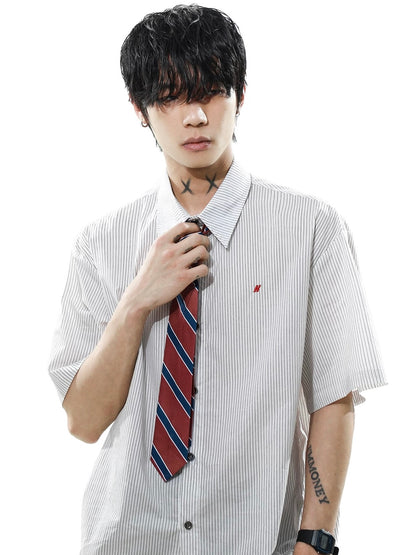 Tie striped academy windy shirt