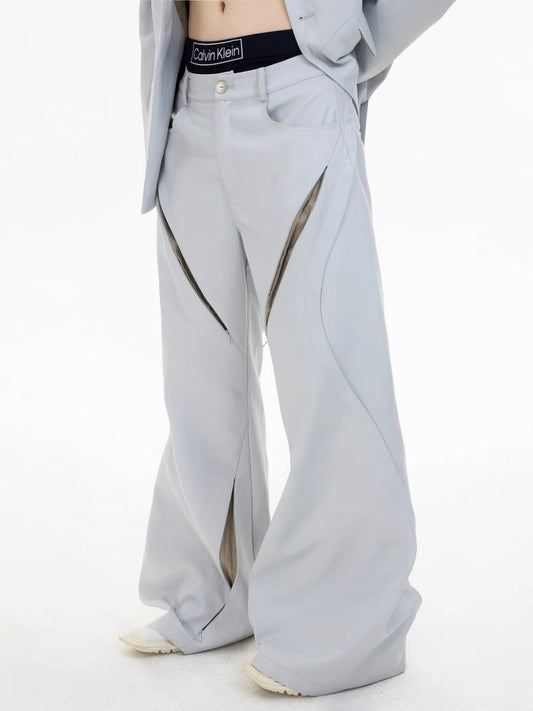 Vega hollow elegance gray suit pants