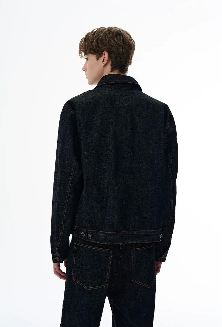 Silent line contemporary denim setup jacket