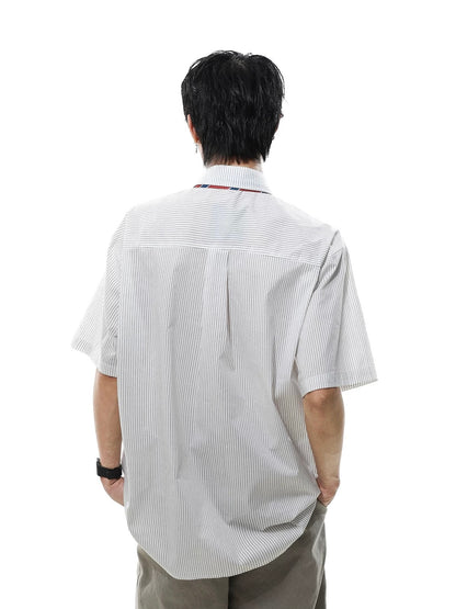 Tie striped academy windy shirt