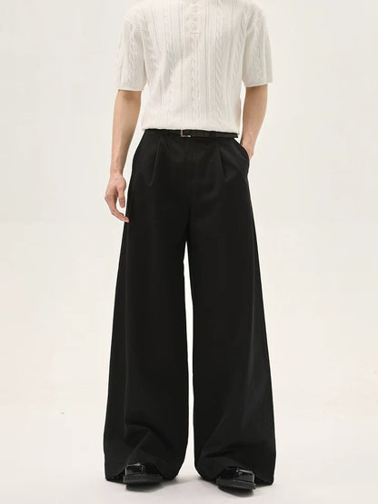 Loose sagging floor length pants