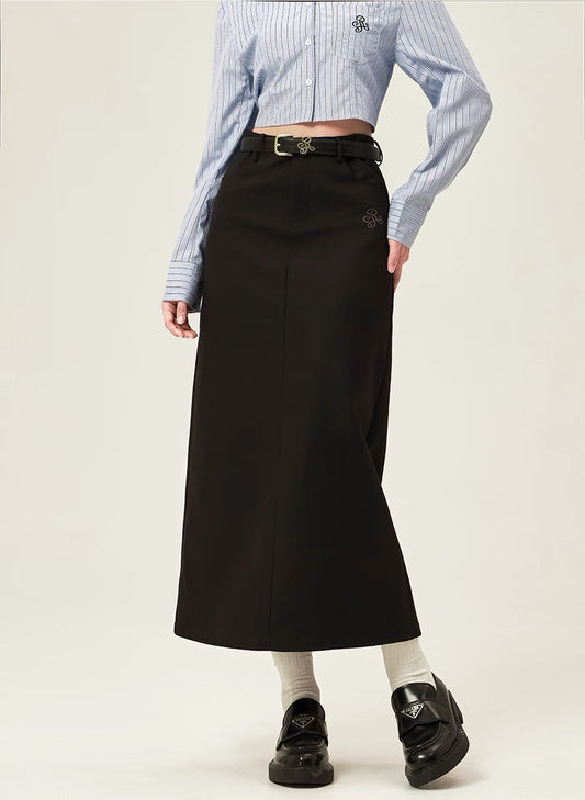 Luxe tailored calm modern paris mood skirt