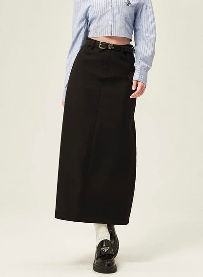 Luxe tailored calm modern paris mood skirt