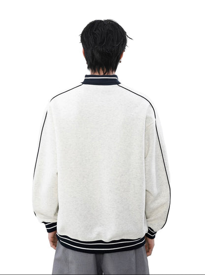 Academy style polo collar long sleeve t-shirt