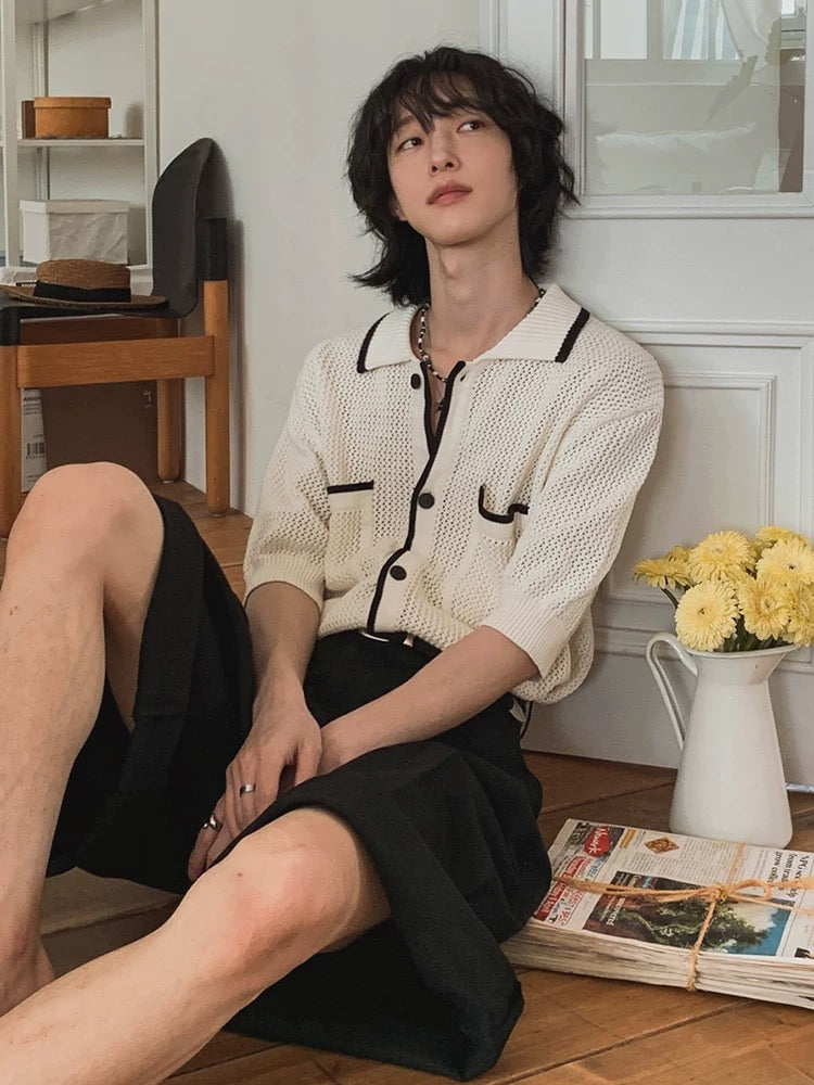 Exclusive elegant korean short sleeve shirt