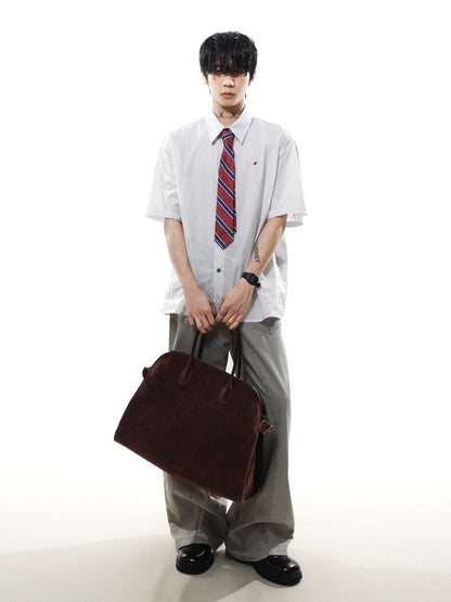 Tie striped academy windy shirt