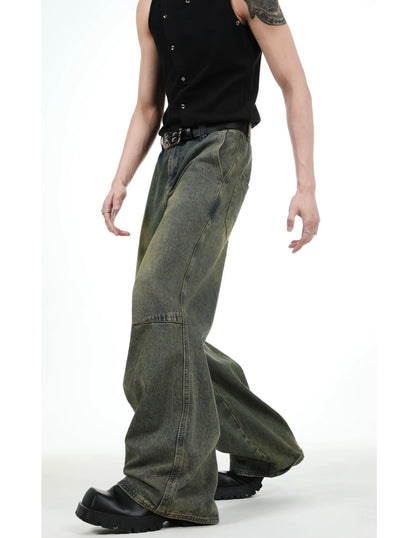 Lightning dashing wide leg jeans