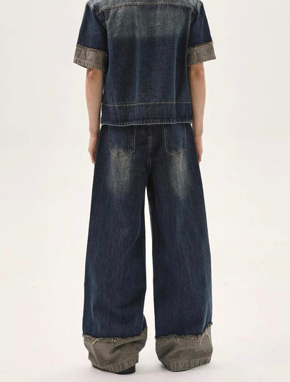 Old fashion denim setup pants