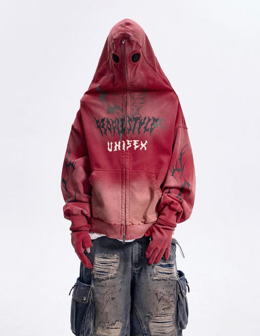 Neo dirty mask removable gloves hoodie