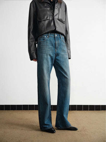 Wasteland blue micro wasted straight jeans