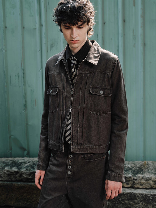 Red brown faded old cowboy TYPE2 jacket