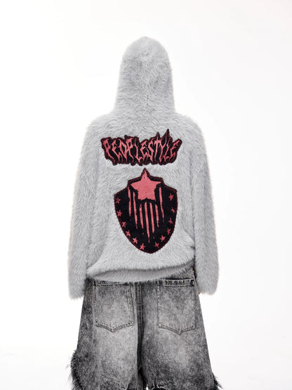 Mink fur 07 relaxed hoodie