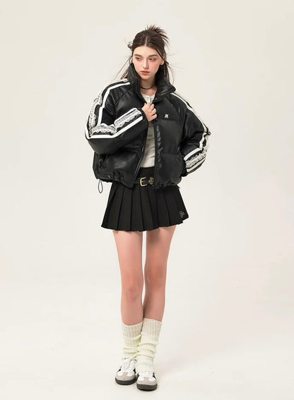 K-urban track stripes noir puffer jacket