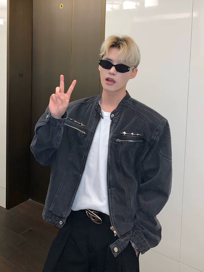 Cuibuju classic vintage cowboy jacket