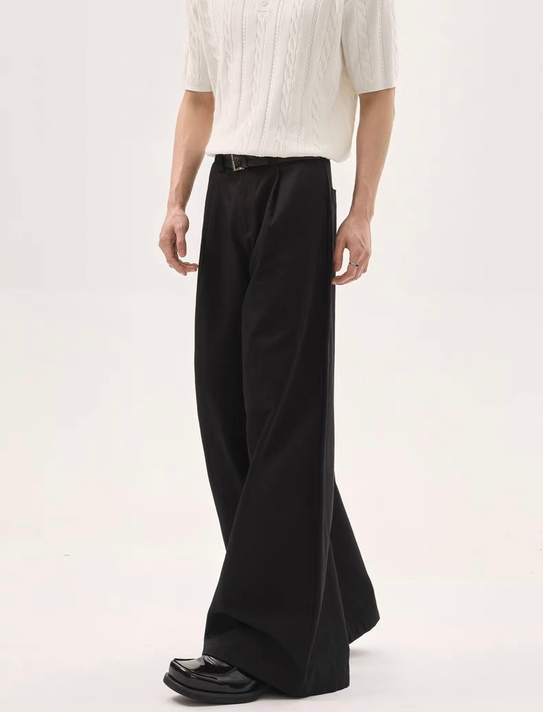 Loose sagging floor length pants