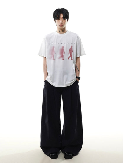 Street silhouette printed t-shirt