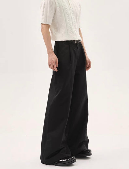 Loose sagging floor length pants