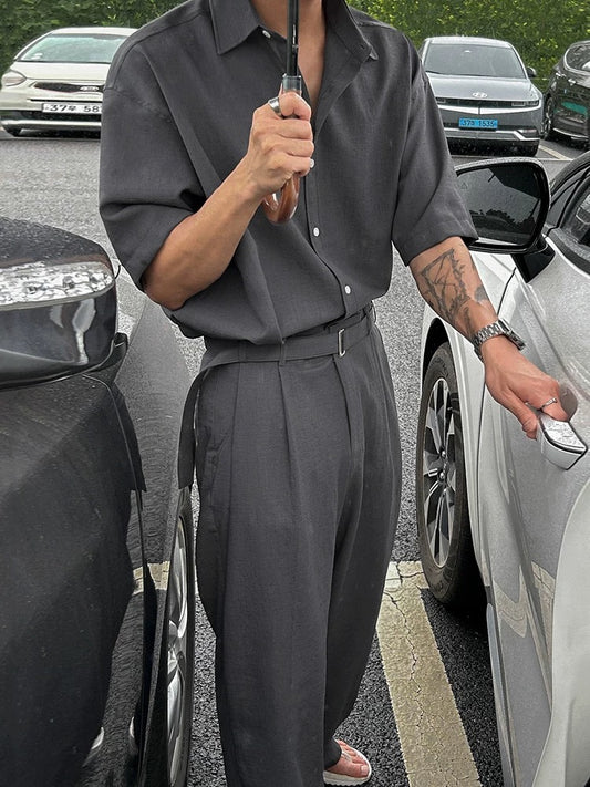 Eclipse gravity relaxed fit set up shirt