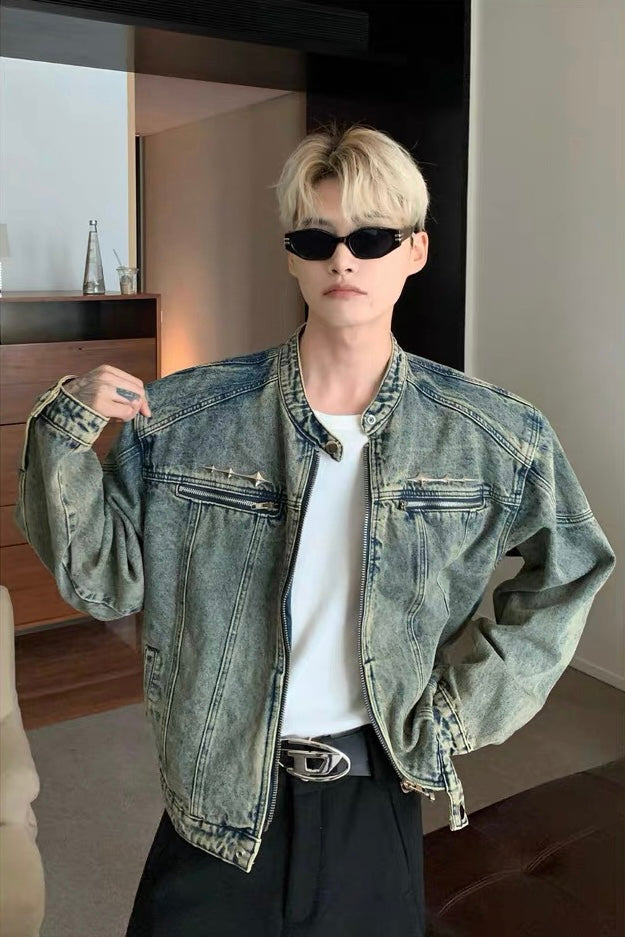 Cuibuju classic vintage cowboy jacket