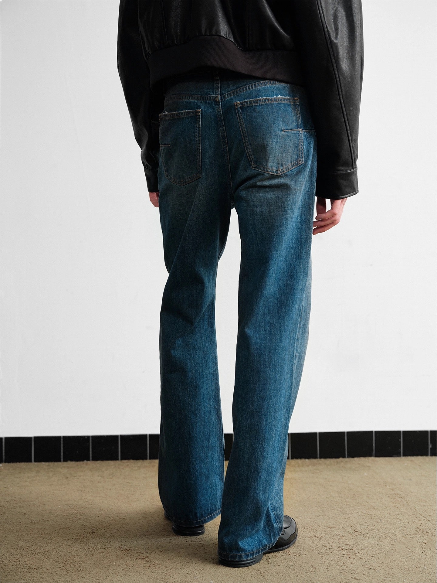 Wasteland blue micro wasted straight jeans