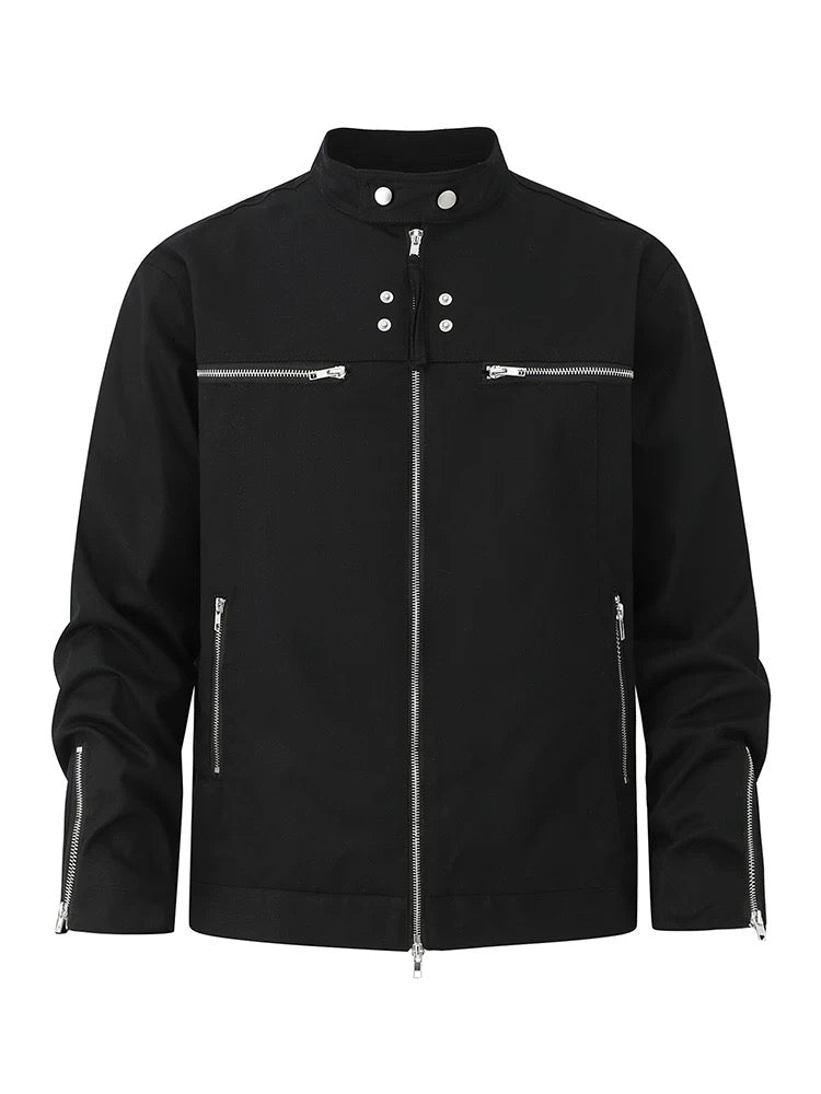 Chrome trims bold valor relentless jacket