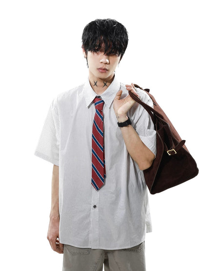 Tie striped academy windy shirt