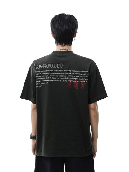 Street silhouette printed t-shirt