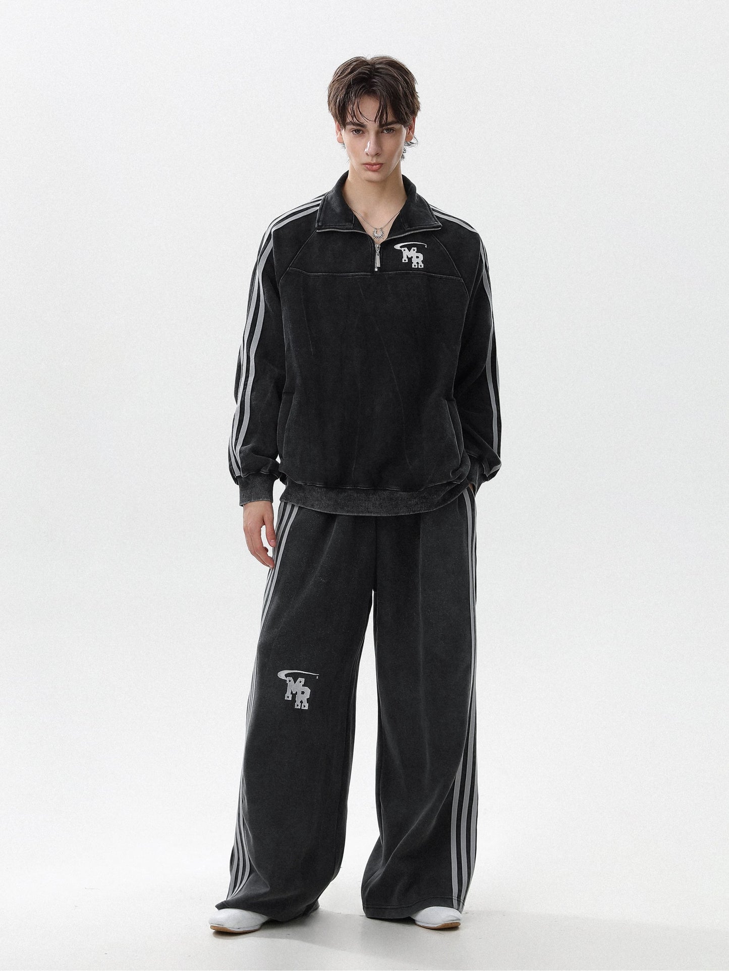 City athletic soft street casual set sweater