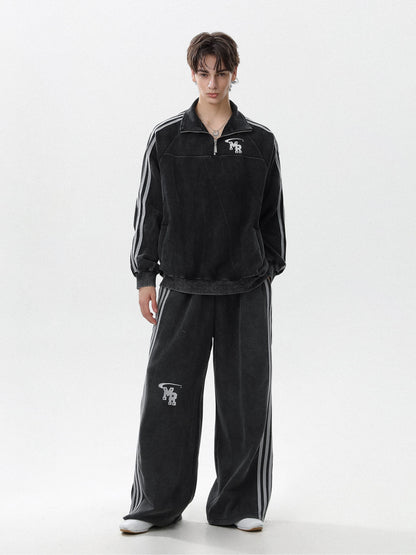 City athletic soft street casual set sweater